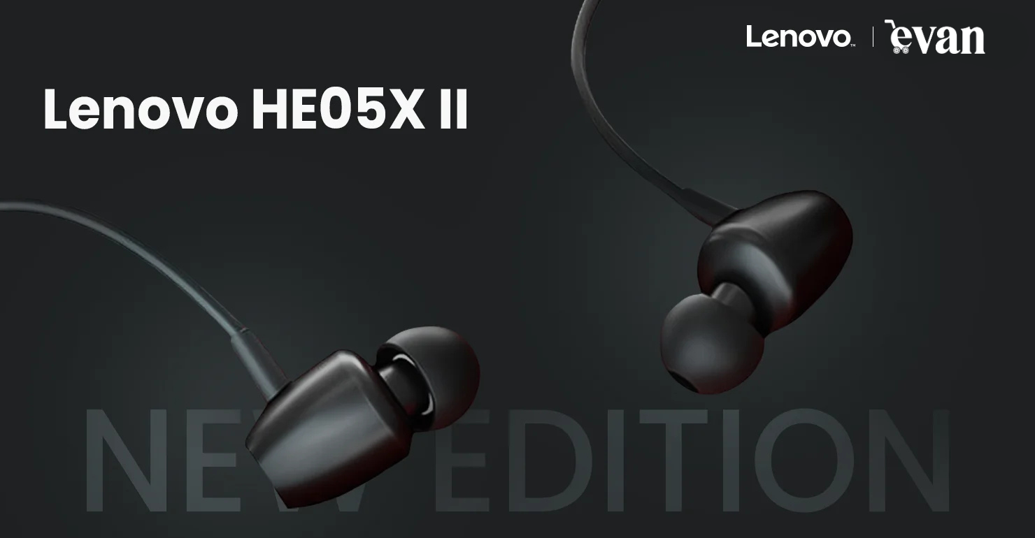 Lenovo HE05X II (New Edition) Wireless In-Ear Neckband Earphone