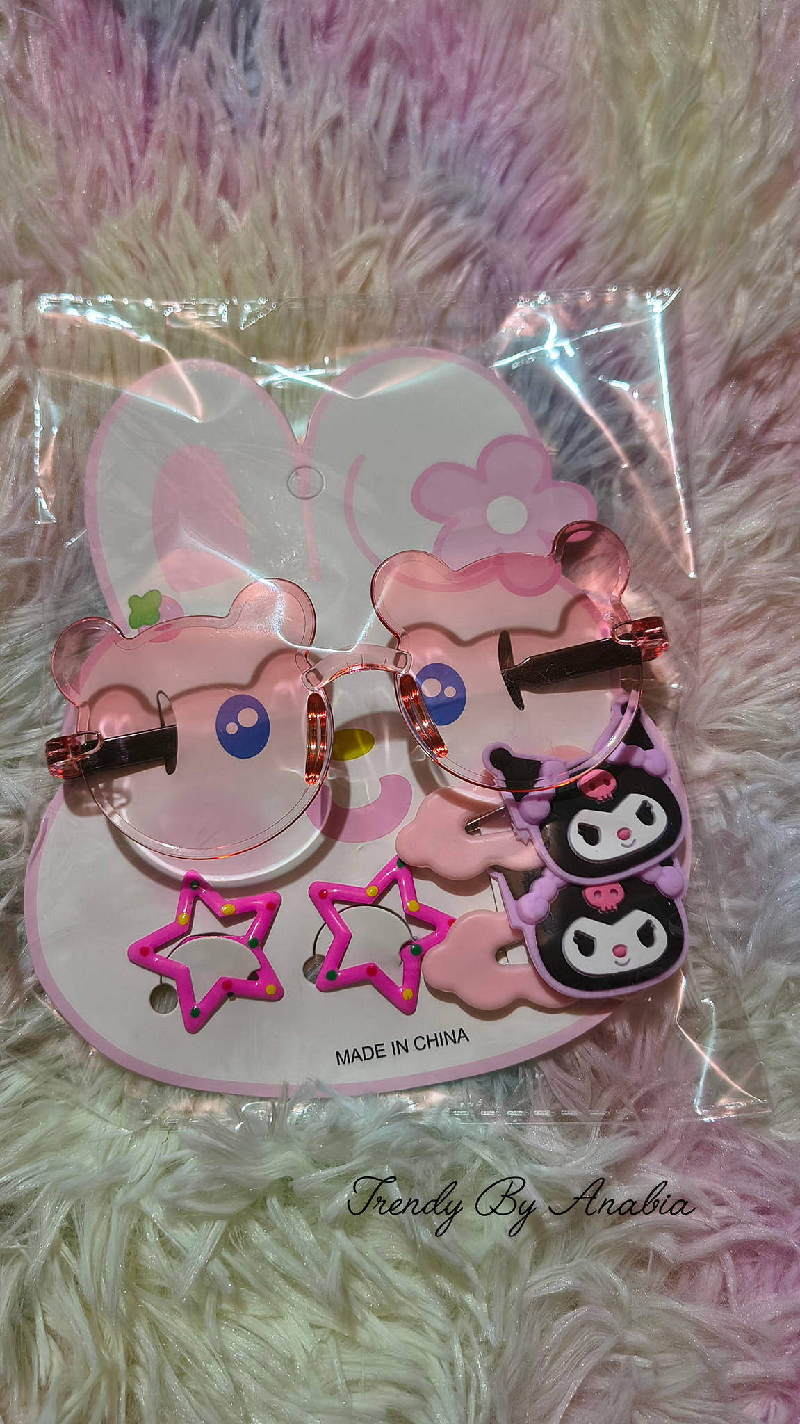 Kids Sunglasses with 2 Pair Hair Clips Kids Sunglasses with 2 Pair Hair Clips