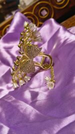 Punch Clip with Stone & Pearl Work – Elegant Hair Accessory - Image 4